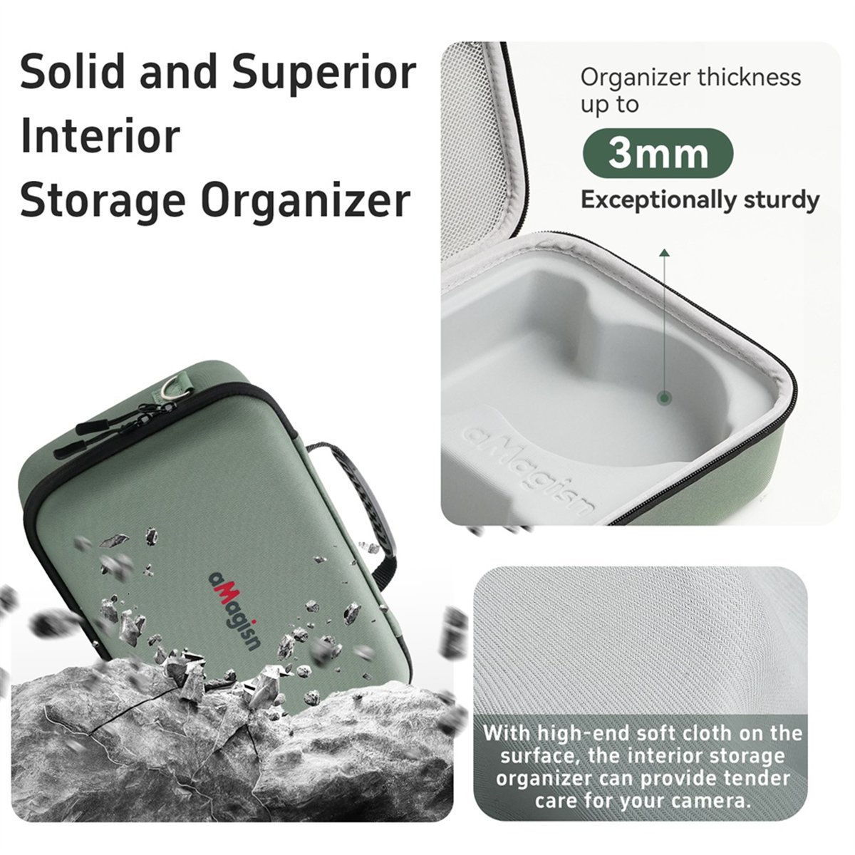 Drone Carrying Case - M85K ポータブルキャリングケース FLIP ドローン用ハードトラベルストレージバッグ耐衝撃ケース防水プロテクターアクセサリー B