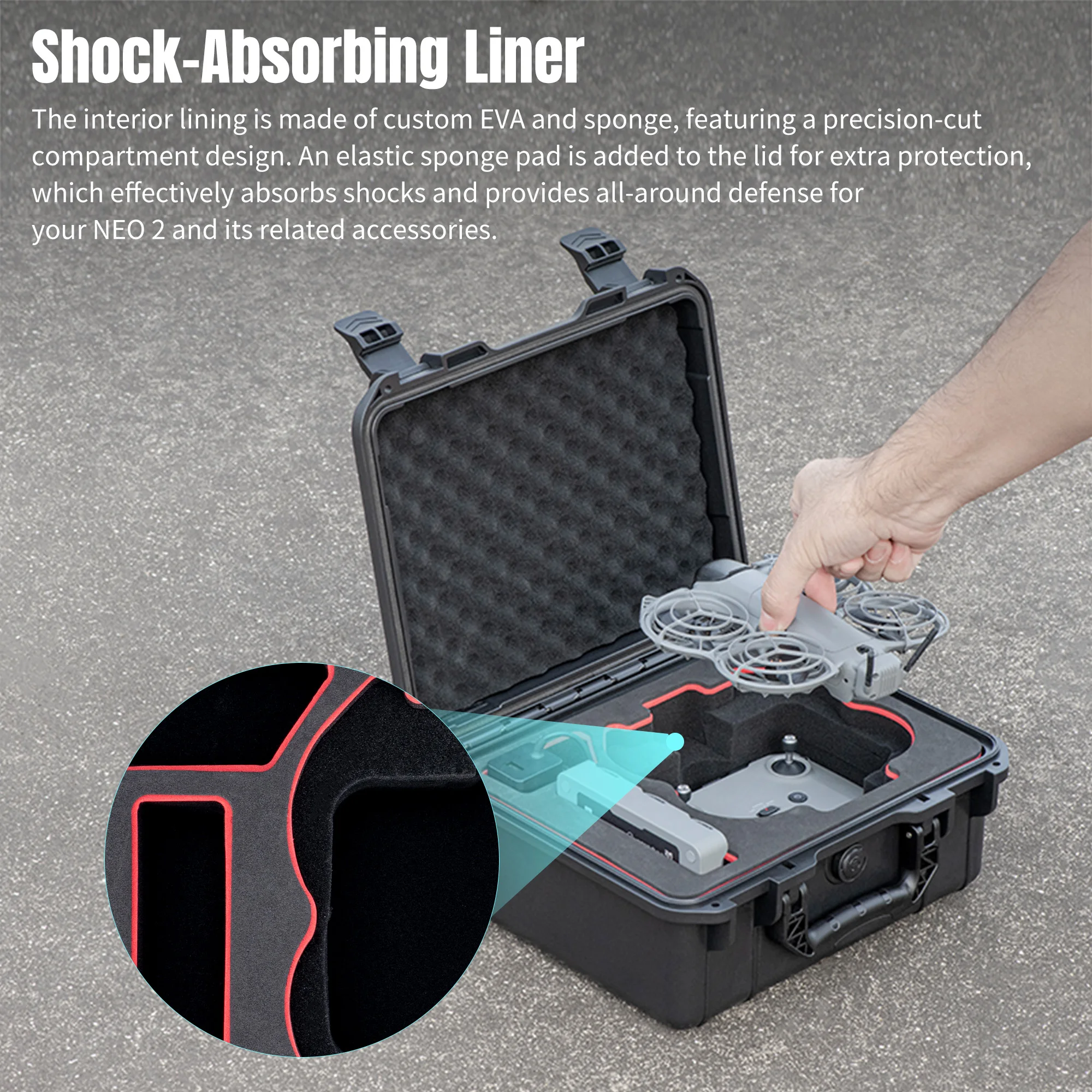DJI Neo 2 ポータブル収納ケース RC-N3 リモコ - Drone Hard Shell Case のレビューと価格