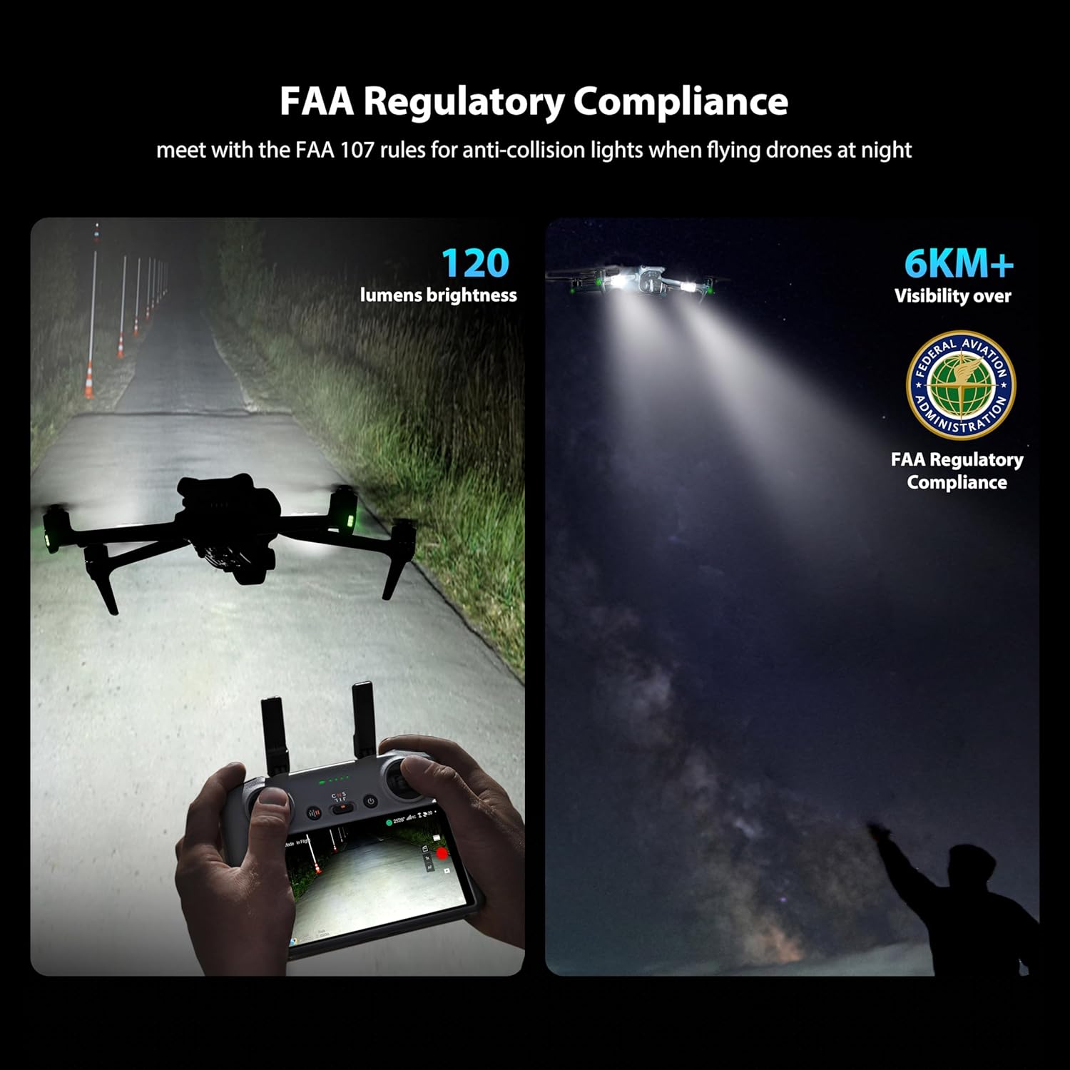 STARTRC ドローン ストロボライト 衝突防止ライト 充 - Drone Neck Strap のレビューと価格
