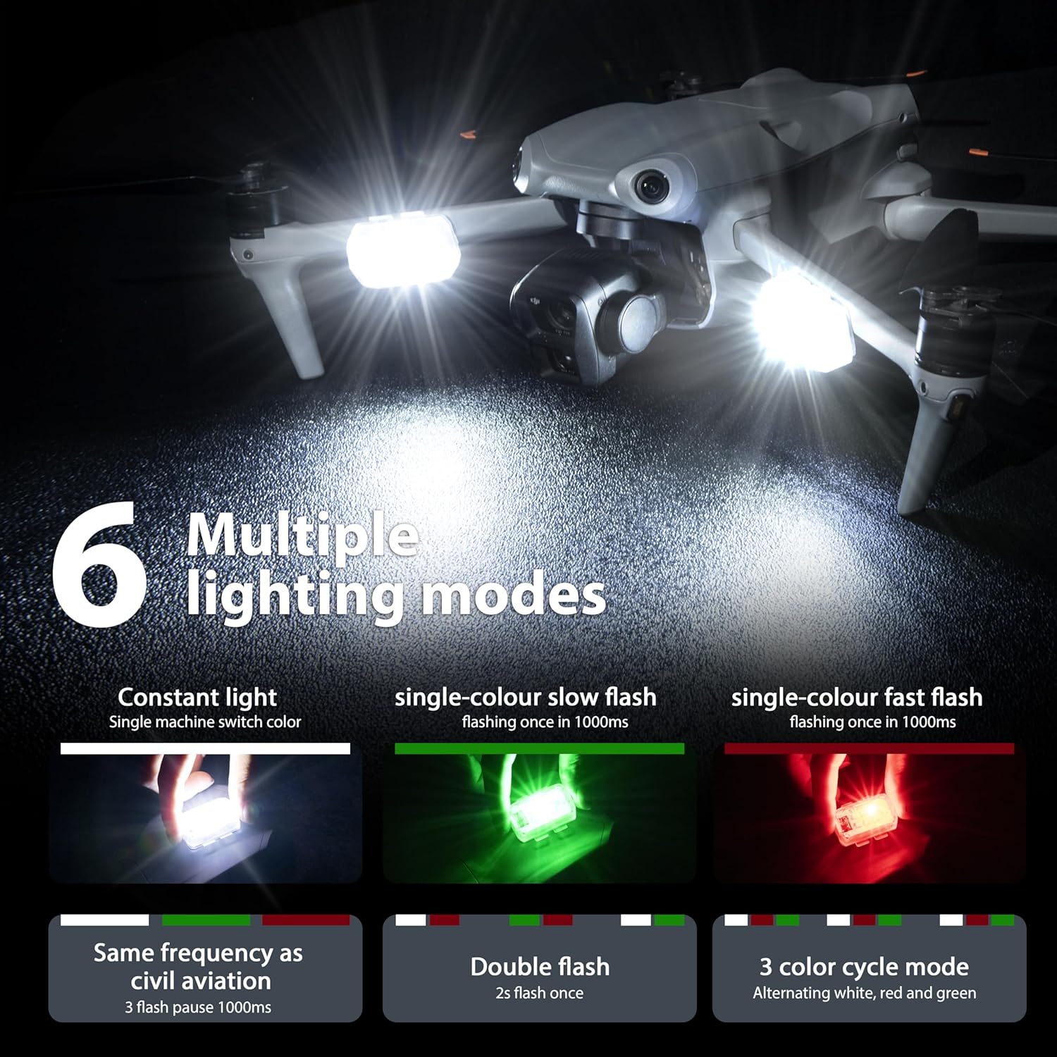 STARTRC ドローン ストロボライト 衝突防止ライト 充 - Drone Neck Strap のレビューと価格