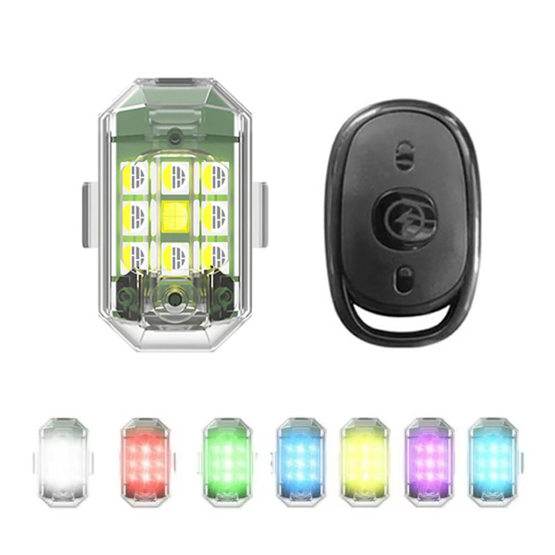 ワイヤレス LED ドローンストロボライトオートバイ車バイク - Drone Beacon Light のレビューと価格