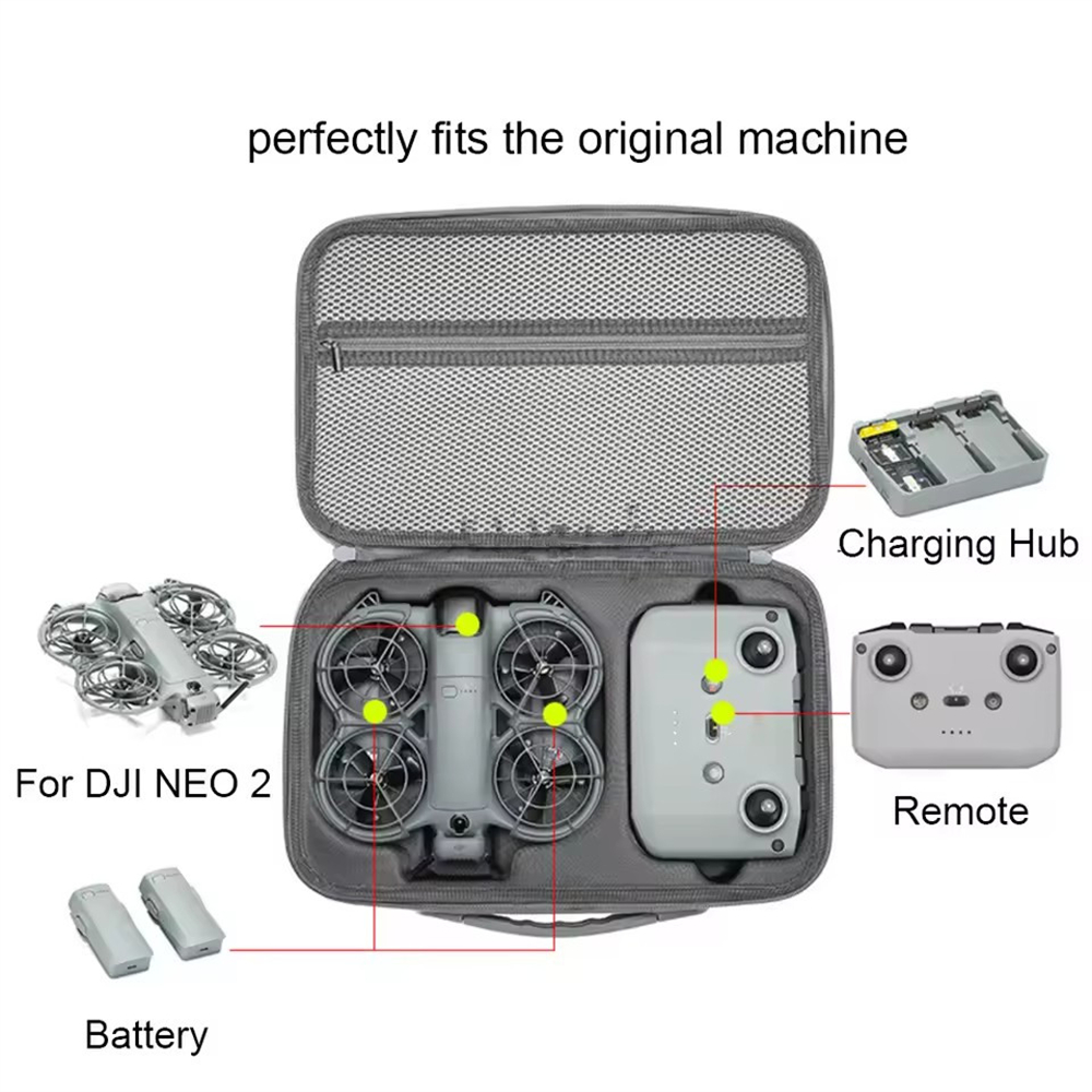 収納バッグ DJI Neo 2 ミニポータブルハンドバッグ屋 - Drone Carrying Case のレビューと価格