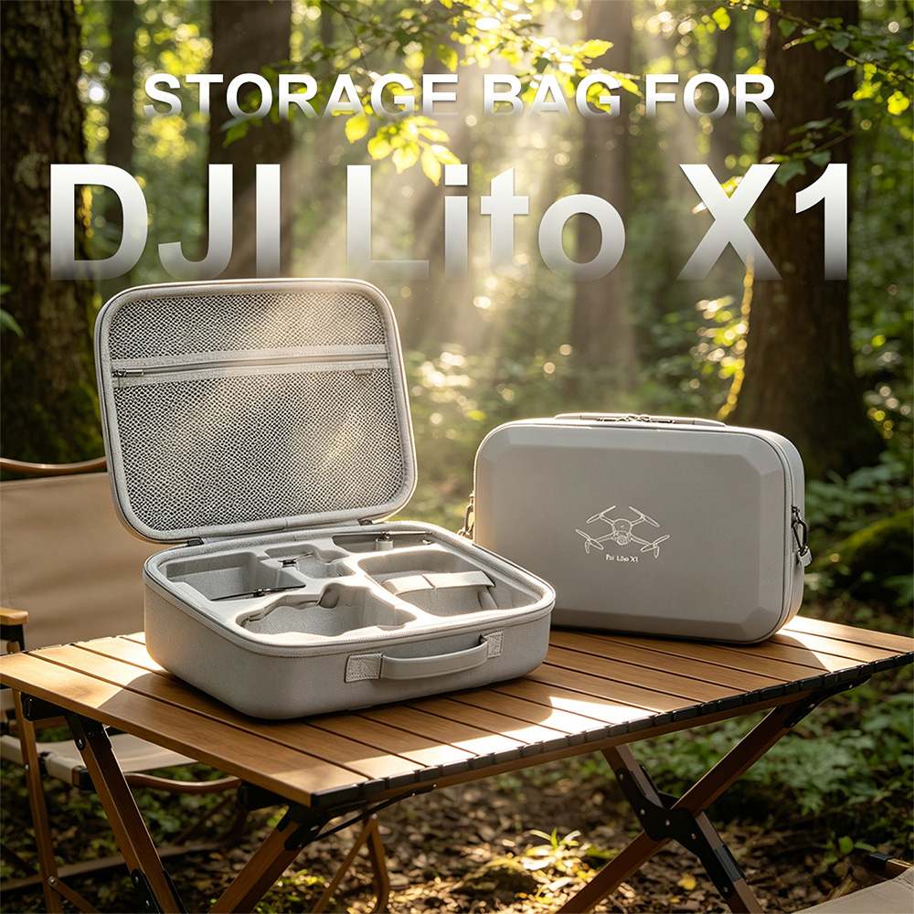 XFJI PU レザーハードシェルショルダー収納バッグケース - Drone Hard Shell Case のレビューと価格